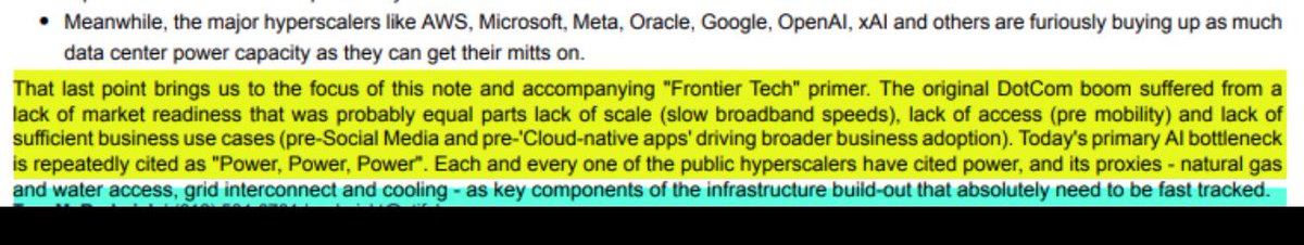 joceyreyes209's tweet photo. $EOSE ….. According to STIFEL in an AI note that they published today. 

They believe that we are at the beginning of an AI “space race” that goes well beyond the “Hyperscalers”.  

The number one bottleneck for AI scaling that has been repeatedly cited is power. 

Eos energy not only helps solve the power bottleneck problem but does it in a way they reduces their energy cost. 

Eos energy is literally the only long duration storage option that is available and will be for the at least the next 3 years IMO.