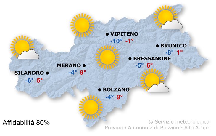 FlockePaul's tweet image. Beati coloro che vivono in #AltoAdige: Sabato soleggiato, ma ventoso e freddo. Anche domenica il tempo continuerà ad essere altrettanto mite, anche se freddo, mentre per lunedì è prevista nuova neve.