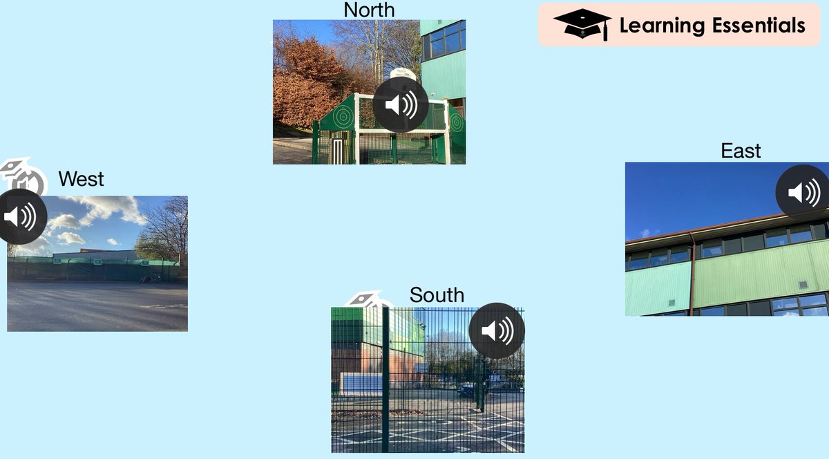 This week we used a compass to identify North, East, South, and West. We went outside and took photos of the school from different directions and we explored its physical and human features. <a href="/yasmeenlulat/">Yasmeen</a> #geography
