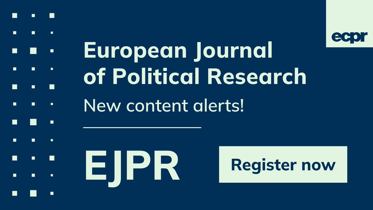 EJPR journal tweet media