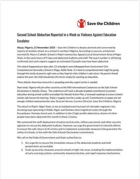 Save the Children NG tweet media