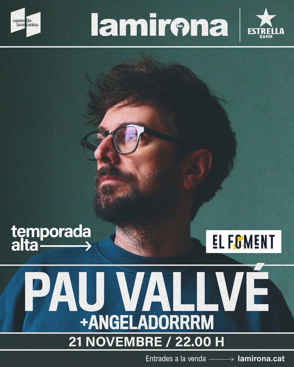Girona! Avui 22Hrs, Festa @ElFoment_Org a @SalaLaMirona @Temporada_Alta en directe @Angeladorrrm + <a href="/PauVallve/">PAU VALLVÉ</a> (presentant nou disc) i Afterparty amb @Maadraassoo <a href="/dani_djdadaa/">Dani ~ Dadaa</a> ! Entrades elfoment.org  #deesmaadraassoolamirona #ilovegirona #pauvallvé @estrelladammcat
