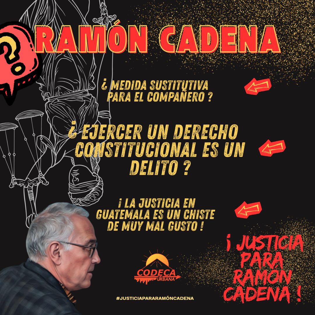 CodecaCapitalGt's tweet image. No más criminalización y persecución política a los defensores/as de derechos humanos. #CODECAPRESENTE