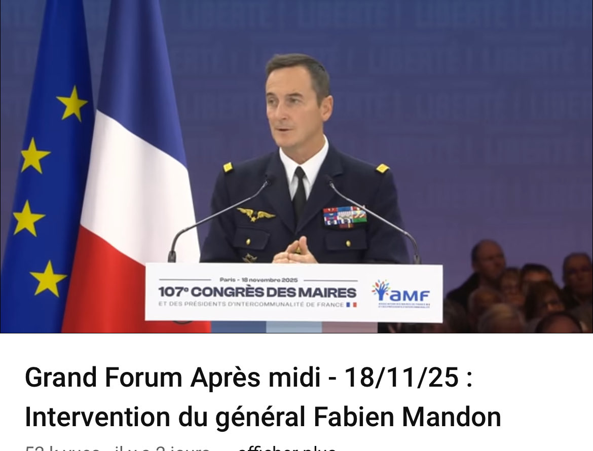 MoDem_MDFE's tweet photo. 🇫🇷 Message très clair du Général Mandon à la Nation face aux défis de sécurité :
✅ Rendre visible notre force d’âme et notre détermination à user de la force pour protéger ce que nous sommes.
✅ Œuvrer en collectif et solidarité avec les pays européens

https://t.co/MMCZ1tiRzT https://t.co/rjcjpXGpoz