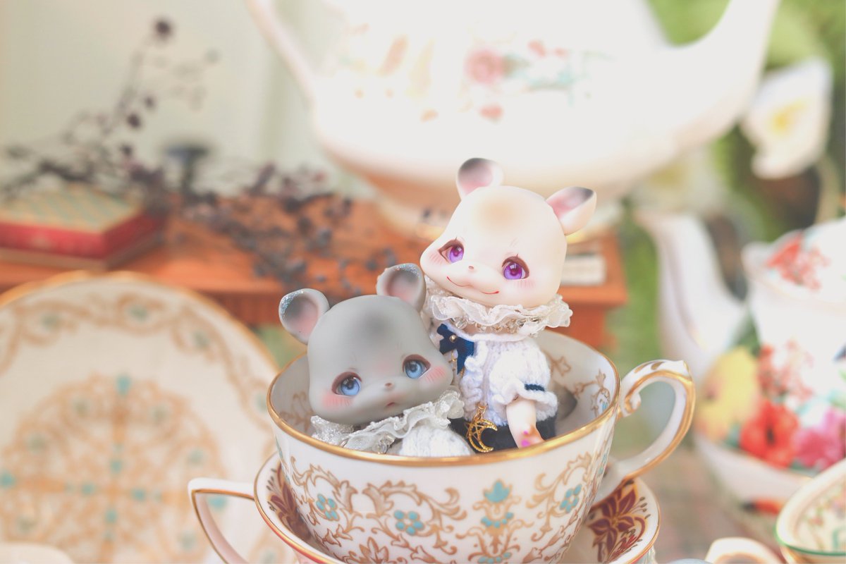 PIPOSDOLL's tweet image. まだ冬眠には早い、ティーカップの中のこぐまたち。❄️☕️

아직 겨울잠 자기엔 이른, 찻잔 속 곰아가들. ❄️☕️

#pipos #ピポス #ドール