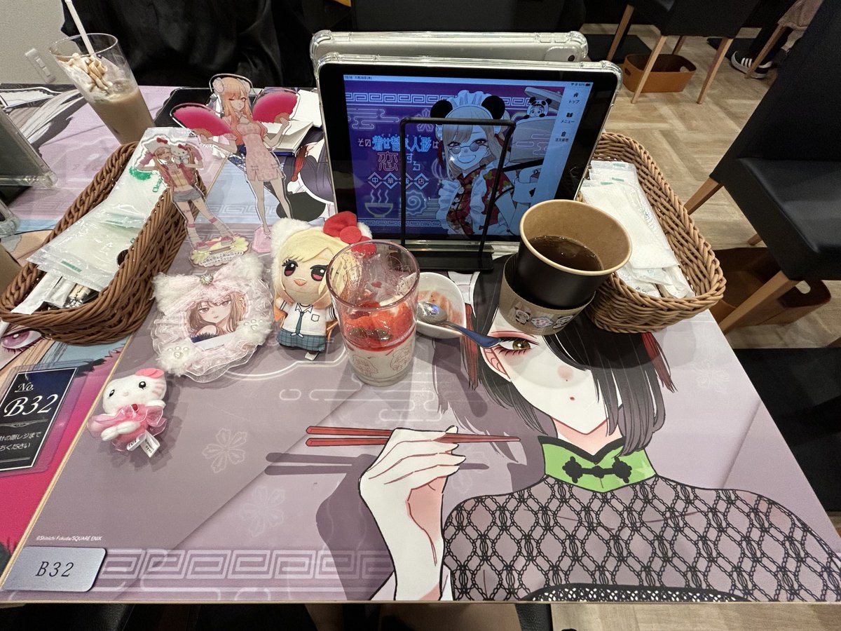 コラボカフェ発表された機会に 載せそびれてた着せ恋飯店に参戦した時