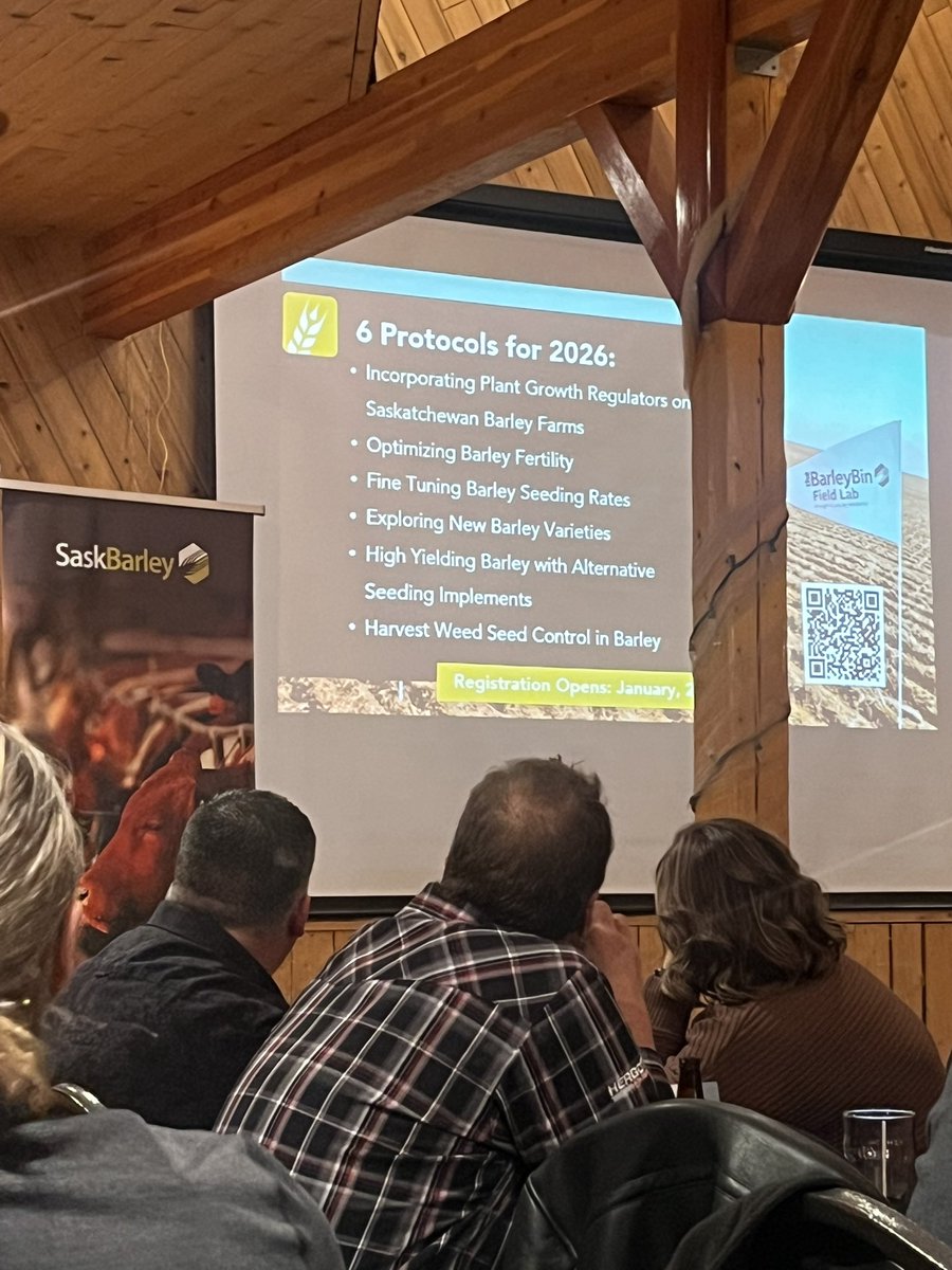 Thank you <a href="/SaskBarley/">SaskBarley</a> for hosting Barley Bin Live last night. The girls got a date with mom and may have learned a bit about barley while we were there. <a href="/WARC_SK/">WARC</a>