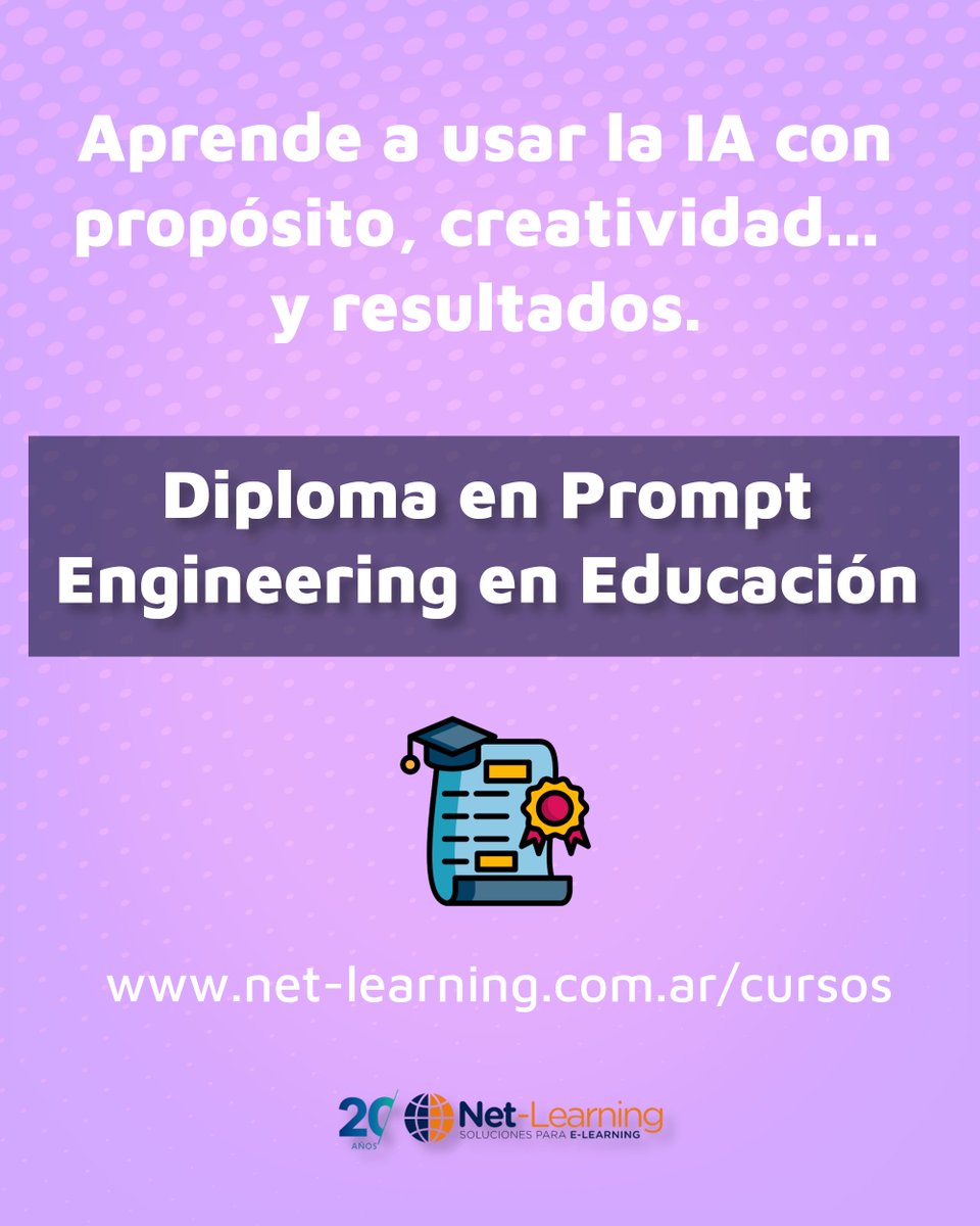 netlearning20's tweet image. 🔍 ¿Has oído hablar del 𝙋𝙧𝙤𝙢𝙥𝙩 𝙀𝙣𝙜𝙞𝙣𝙚𝙚𝙧𝙞𝙣𝙜?
Es una de las habilidades más buscadas para sacar el máximo provecho a la inteligencia artificial 🤖.
Descubre cómo puede transformar tu forma de trabajar y enseñar.
📘 
👉 net-learning.com.ar/curso/diploma-…
#PromptEngineering…