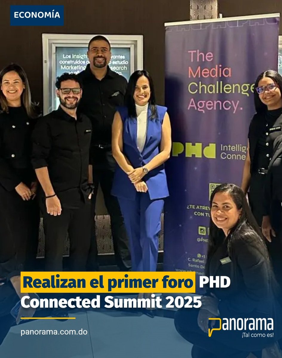 panorama_do's tweet image. Panorama_Economía

PHD Dominicana marcó un hito en la industria publicitaria nacional con la exitosa celebración de la primera edición del PHD Connected Summit.

Amplíe esta información en panorama.com.do/realizan-el-pr…

Panorama ¡Tal como es!

#Panorama #Actualidad #Economía…