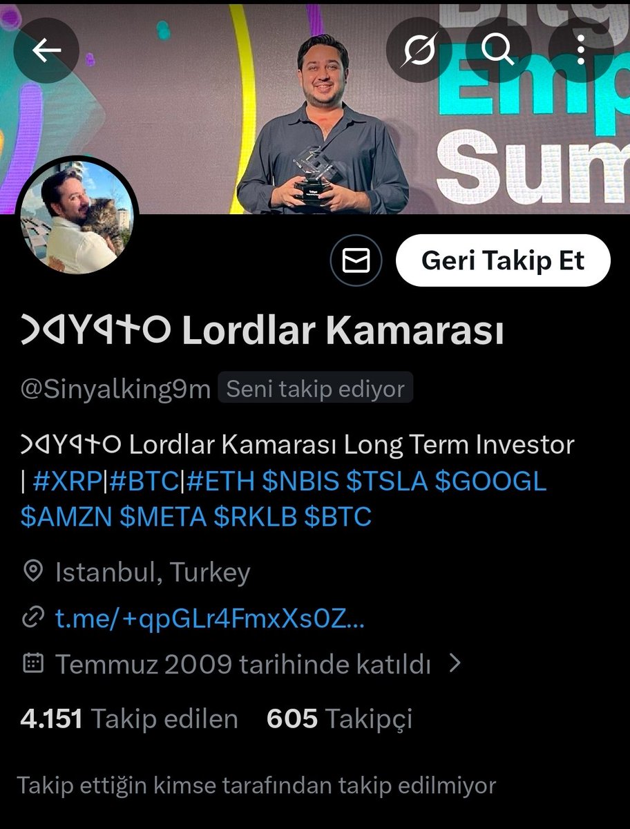 Ooo beni takip etmiṣ ;)) #Lord ;))