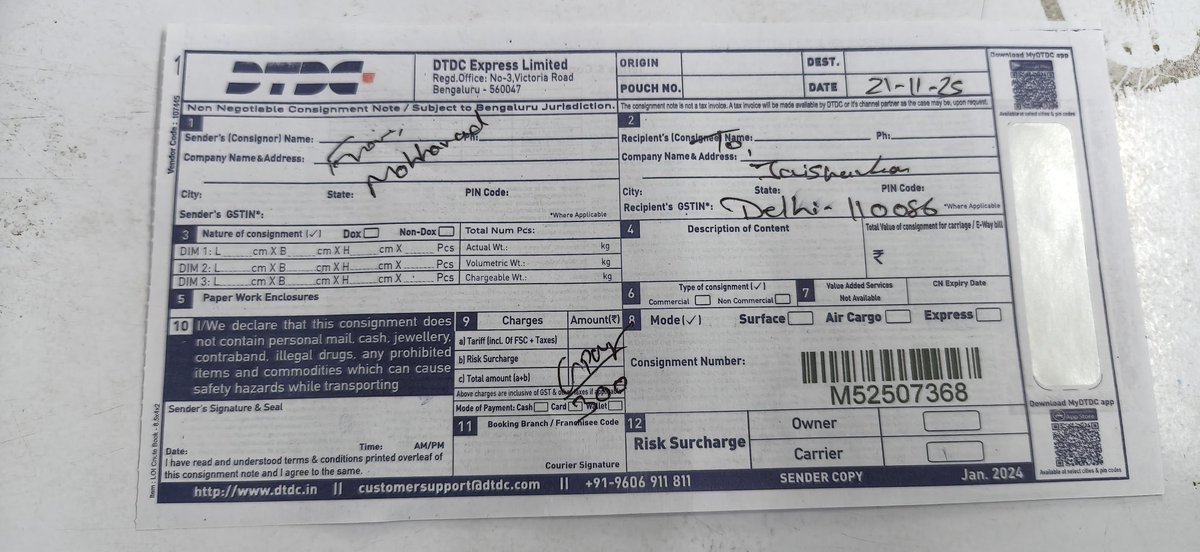 Osamaansari3707's tweet photo. @meesho_support As you will , i courier the product. Here is your receipt. Please kindly process my refund including courier charges . https://t.co/PCBb3xNhGd