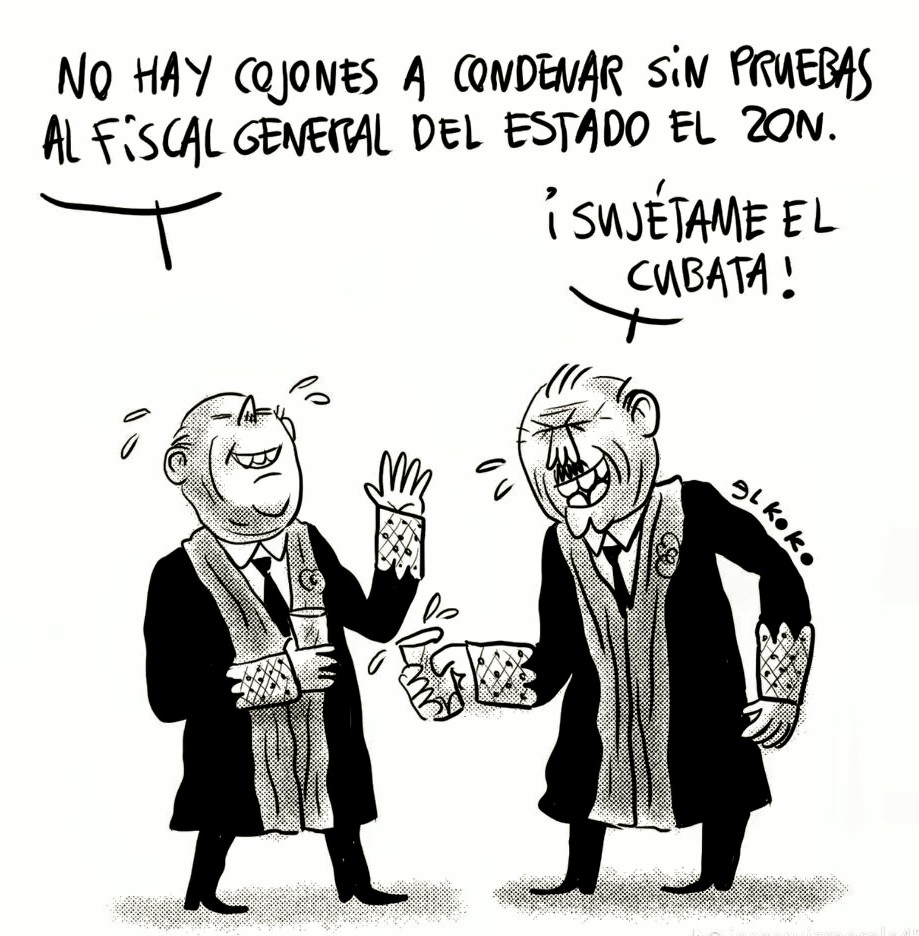 qnk8mas's tweet image. La infame condena contra el fiscal general del Estado nos recuerda quiénes siguen mandando.