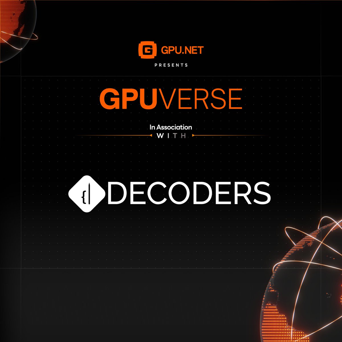 gpunet's tweet image. We’re excited to welcome DECODERS as an official Association Partner for GPUVERSE – Delhi Chapter.

Decoders is a community-driven platform dedicated to empowering builders, innovators, and developers in the decentralized Web3 ecosystem.

Together, we’re bringing the best minds…