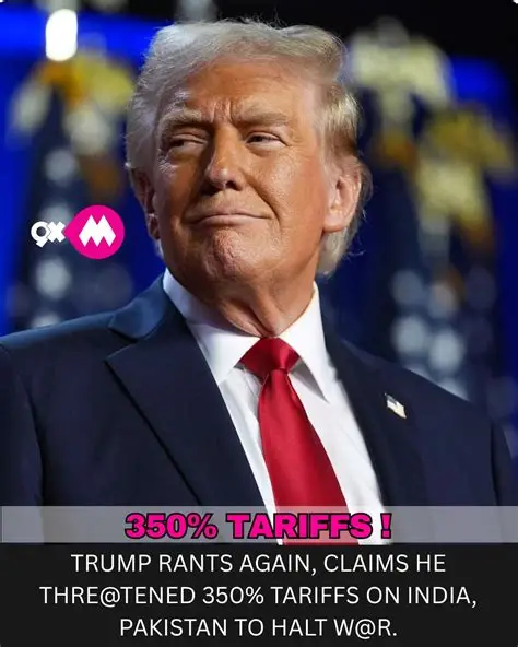 🇺🇸🔥 Trump comments again on ‘Operation Sindoor’.

He now claims PM Modi told him: “We will not go to war because we have completed our task.”

Trump also claims he threatened India &amp; Pakistan with 350% tariffs if they didn’t end the conflict.

After so many flip-flops and