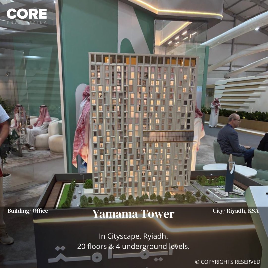 CoreStructural's tweet image. Celebrating a Major Milestone at Cityscape Riyadh
Proud to showcase two landmark structural designs—Yamama Tower and MAKEN Tower—highlighting our dedication, and the trust of our partners.

#coreengineeringeg #cityscape #structural