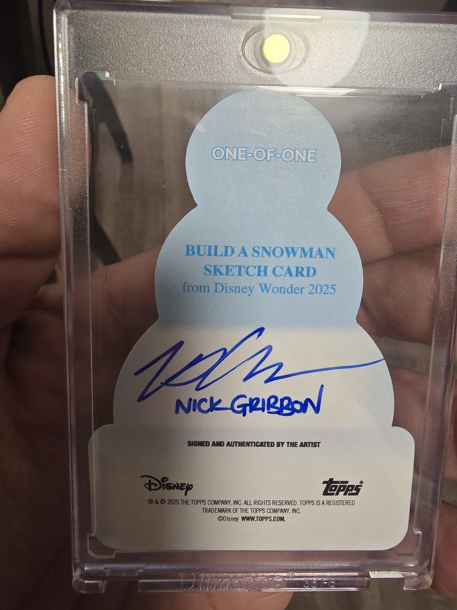 bfaulisi's tweet photo. Wife hit this banger out of a Winter Wonder box #TOPPS #Frozen https://t.co/9wA8lspVyH