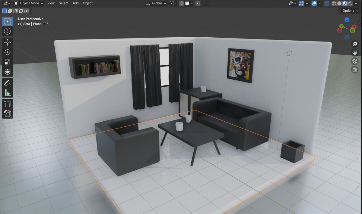 ContainmentC's tweet image. WIP 
#b3d #InteriorDesign