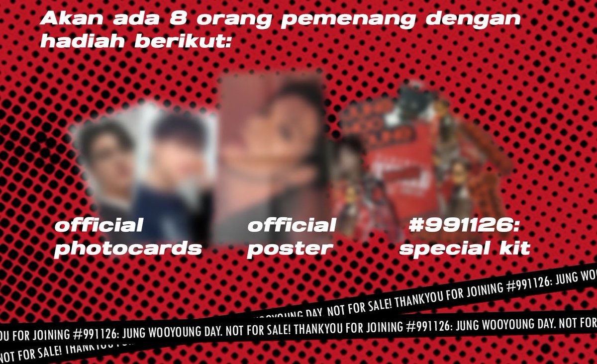 flavouredmatcha's tweet photo. Giveaway alert! 

SnK:
1. Make sure sudah follow, RT dan like post ini
2. Post foto kamu pakai frame #991126: Jung Wooyoung Day, jangan lupa tag aku sama hashtagnya yak
3. Akan ada 8 pemenang dan diundi tanggal 28.11.25
4. Goodluck ☘️

#991126JWYD #Wooyoung #ATEEZ @ATEEZofficial https://t.co/nOS5ZfnokB