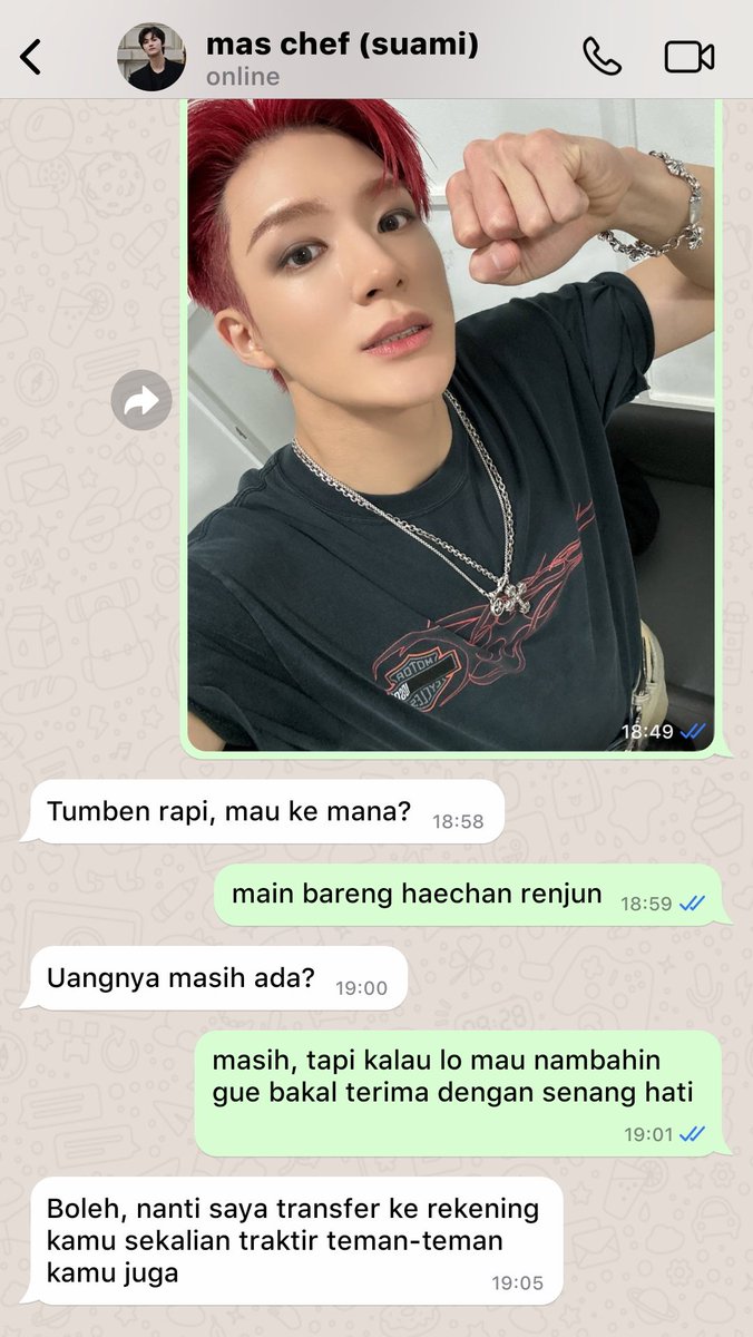 kopidumpz's tweet image. jaemjen one tweet au
; minta dipuji