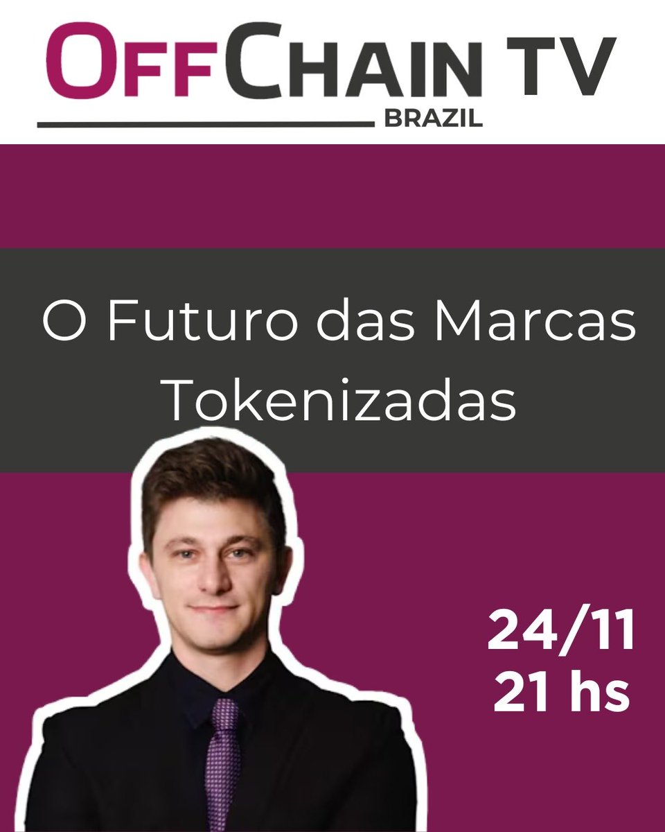 vianftbr's tweet image. No próximo episódio da @OffChainBrazil TV vamos falar sobre o futuro das marcas tokenizadas e como os ativos digitais vao remodelar a forma como nos conectaremos e engajaremos com elas

Segunda 24/11 as 21 horas

youtube.com/live/vs6OlaNwy…