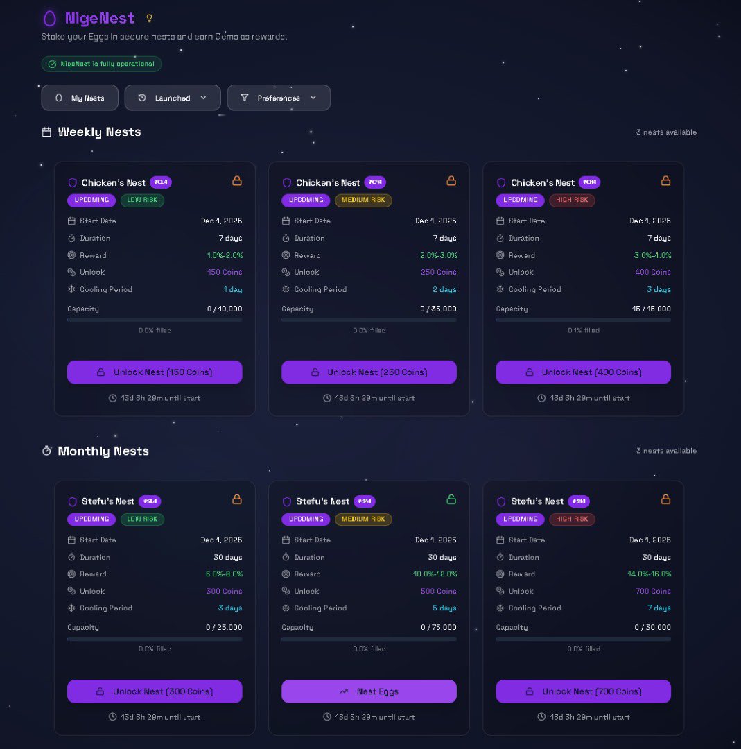 New Nests dropping is more than an update it’s a reminder that real builders never stop

Nigents, stay focused and stay consistent

In web3, the ones who keep building become the ones who lead

We rise together with <a href="/NigeOfficial/">Nige</a>