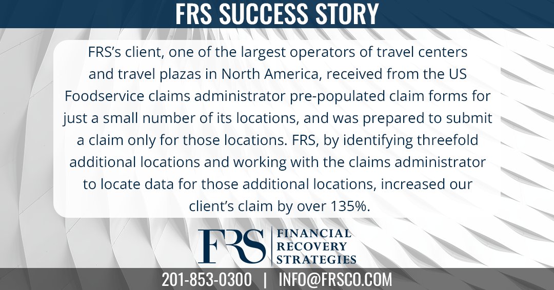 FRS_Newsline's tweet image. Financial Recovery Strategies | RECOVER YOUR ASSETS
Visit FRSCO.com for more information.

#classactions #industryleader #clientfocused