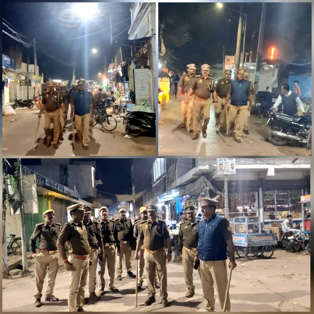 bahraichpolice's tweet image. जनपद में अपराध-नियंत्रण व आमजन में सुरक्षा की भावना जागृत करने के दृष्टिगत #SPBahraich के निर्देशन में थाना रिसिया पुलिस द्वारा भीड़-भाड़ वाले स्थानों तथा मिश्रित आबादी वाले संवेदनशील क्षेत्रों में किया गया पैदल गश्त।    
#UPPolice