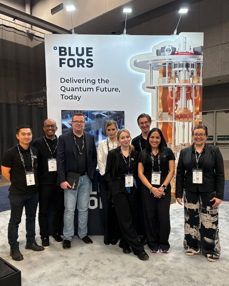 BlueFors_Ltd's tweet image. Thank you for an amazing #SC25!
It was inspiring to connect with the #HPC community and showcase how Bluefors enables scalable #quantumtechnology through advanced cooling solutions.
@Supercomputing 
#QuantumComputing #Cryogenics #CoolForProgress