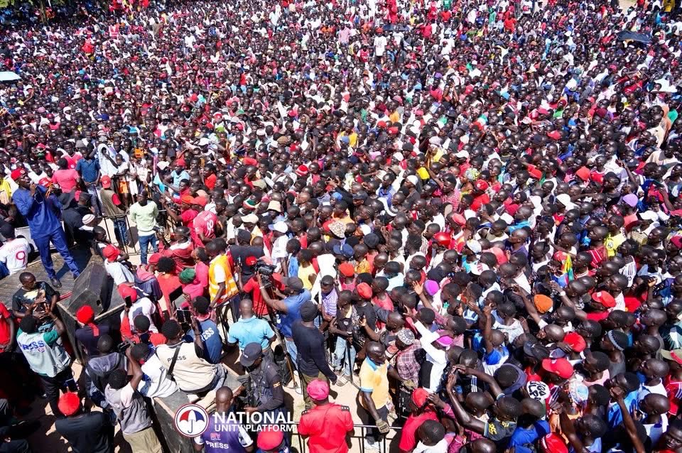Part. (2)

NUP at Boma grounds, Koboko where they have advanced the message of freedom to the people. They’re now headed to Yumbe to seal the day.
#ANewUgandaNow🇺🇬✊🏽
#ProtestVote2026 
#PeoplePowerOurPower