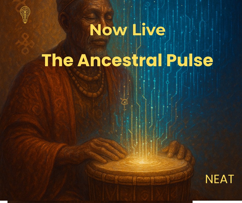 FemiOlowookere4's tweet image. A drum that remembers.
An elder made of memory and light.
Symbols becoming code.
This is The Ancestor’s Pulse.
#AIArt #AfricanArt #AfroTech