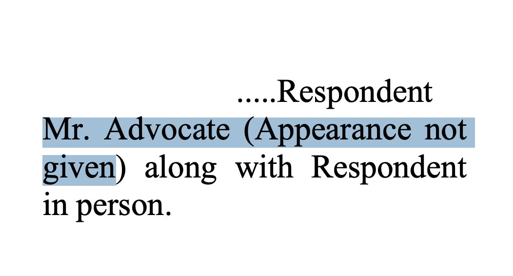 Delhi High Court, when you don't give appearance.