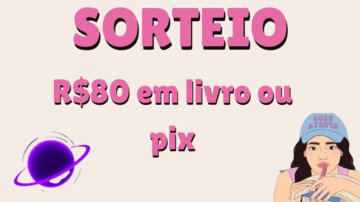 becoHQs's tweet image. 💖SORTEIO DE BLACK FRIDAY

🏆R$80,00 em livros ou p!x

⤵️REGRAS:

- Seguir @becoHQs e @universopromos 
- Dar RT e comentar algo nesse post

🗓️Resultado dia 01/12