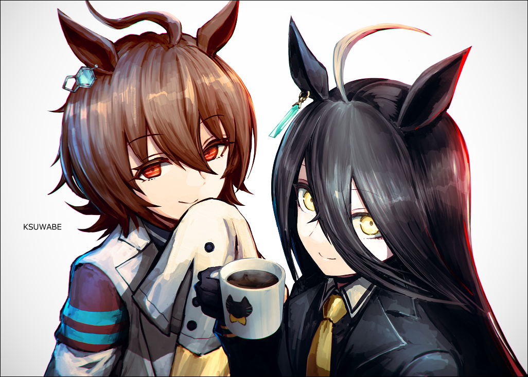 KSUWABE's tweet image. アグネスタキオン＆マンハッタンカフェ