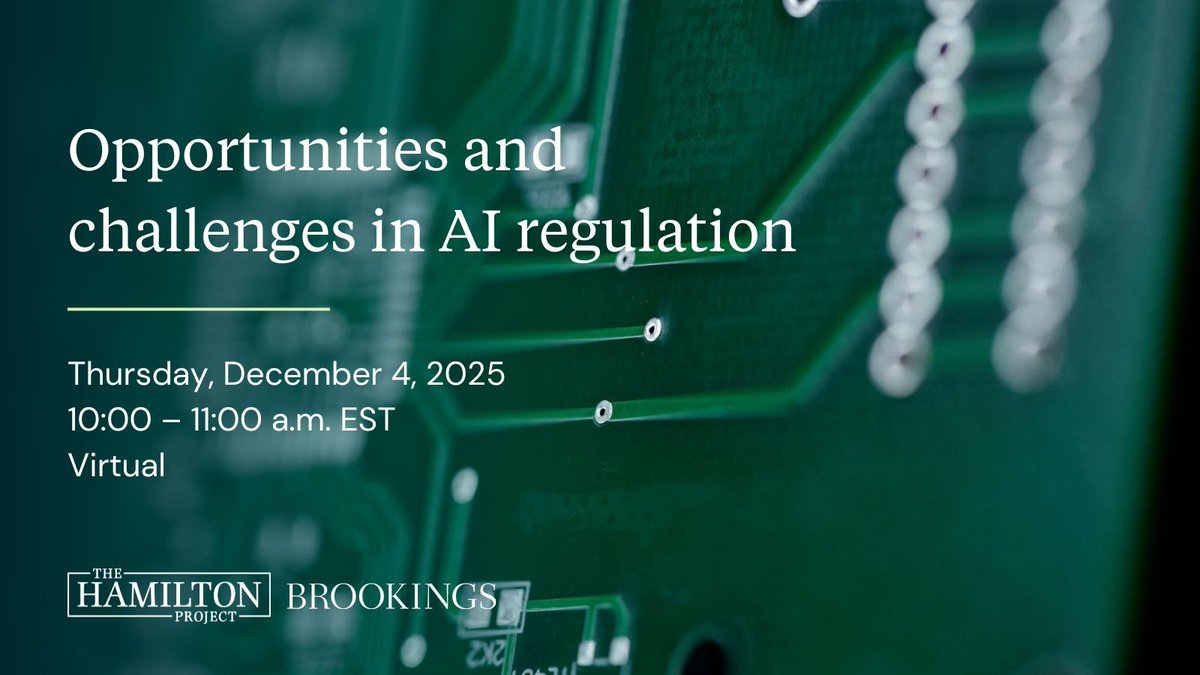 hamiltonproj's tweet image. On December 4, The Hamilton Project is hosting a virtual event focusing on the opportunities and risks associated with the growing use of algorithms. RSVP to watch: hamiltonproject.org/event/opportun…