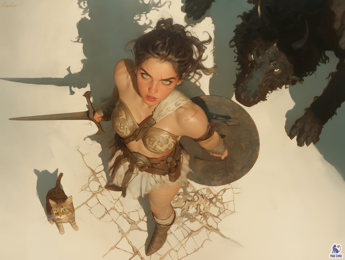 𝐑𝐞𝐬𝐨𝐥𝐯𝐞
𝑊ℎ𝑒𝑟𝑒 𝐶𝑜𝑢𝑟𝑎𝑔𝑒 𝑅𝑖𝑠𝑒𝑠
#AIart #valkyrie