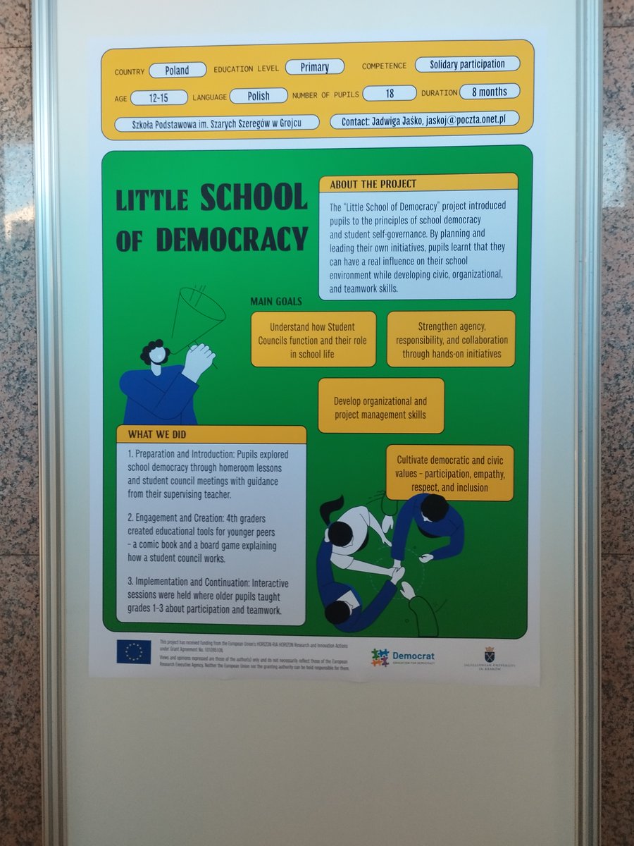 NOTUSasr's tweet photo. ✨ Segona i última jornada de la @DemocratHorizon   Final Conference a la @UniBarcelona 

Avui hem conegut els projectes pilot d’educació per a la democràcia desenvolupats en 6 països, amb sessions paral·leles plenes d’idees i pràctiques innovadores. https://t.co/vb8xDbMbQX