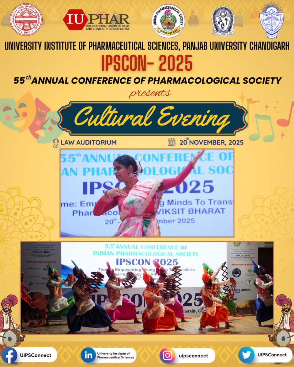 UIPSconnect's tweet image. UIPS presents highlights of cultural event of IPSCON 2025 - Day 1

#puchd #panjabuniversity #uips #ipscon
#cultural #event #fun #excitement #conference #sciences
