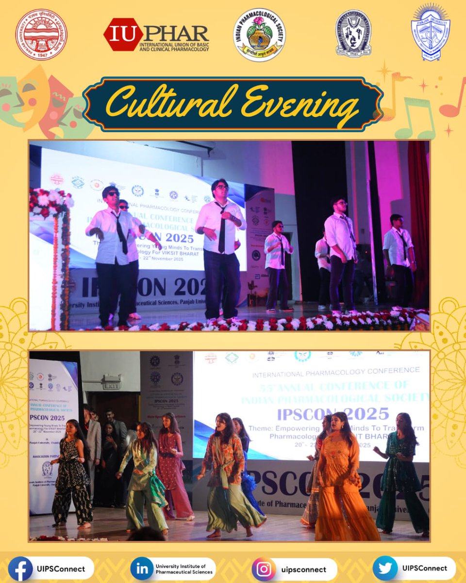 UIPSconnect's tweet image. UIPS presents highlights of cultural event of IPSCON 2025 - Day 1

#puchd #panjabuniversity #uips #ipscon
#cultural #event #fun #excitement #conference #sciences