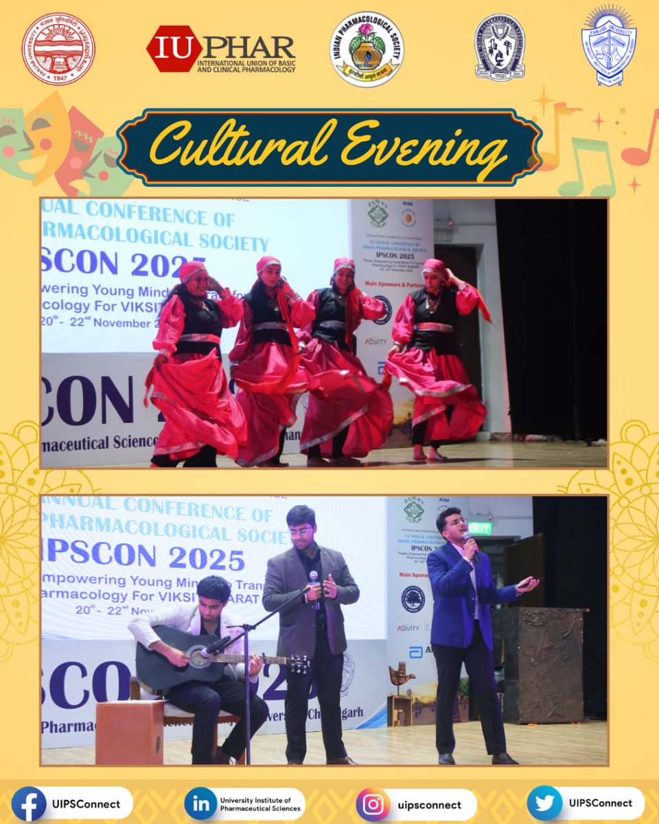UIPSconnect's tweet image. UIPS presents highlights of cultural event of IPSCON 2025 - Day 1

#puchd #panjabuniversity #uips #ipscon
#cultural #event #fun #excitement #conference #sciences