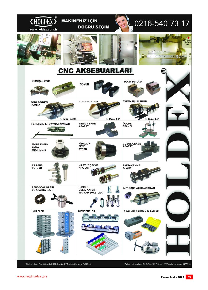 MetalMakina's tweet image. 🔧 Holdex – CNC aparatlarında güvenilir üretim ortağınız.
Döner puntalar, takım tutucular, dayama aparatları &amp;amp; daha fazlası. İstanbul/Ümraniye.
👉 holdex.com.tr
#CNC #MachineTools #Manufacturing