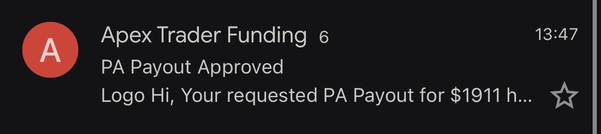 6/10 approved 

$12,000 approved thanks. <a href="/ApexTradeFund/">ApexTraderFunding</a>