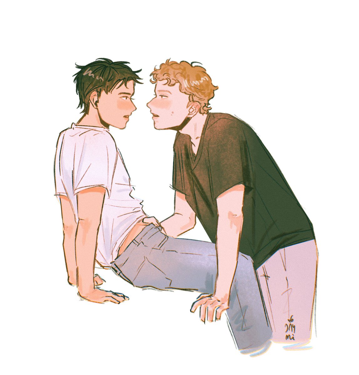 formulajayy's tweet image. #heatedrivalry sketch to celebrate the hbo release