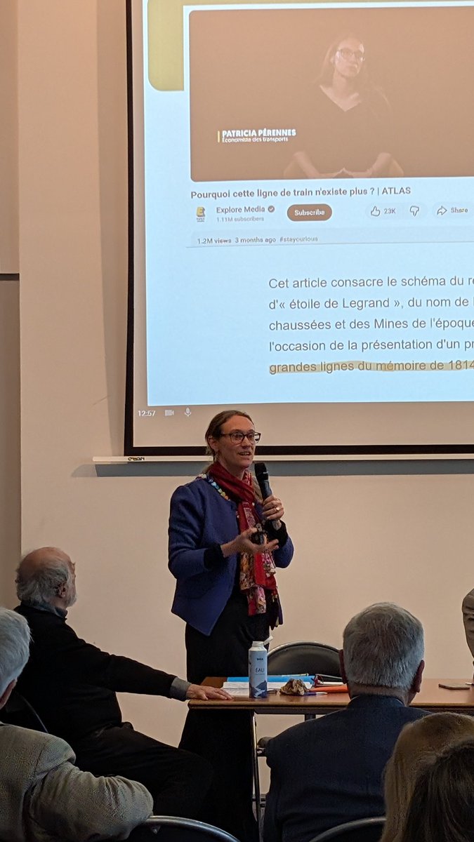 [#colloque 🚂] Reprise des séances du colloque "The Birth and Evolution of European Railways" pour évoquer l'impact économique de l'apparition des voies ferrées en Europe, avec Jordi Marti Henneberg, Federico Meneghini Sassoli, Georges Ribeill et Patricia Perennes
