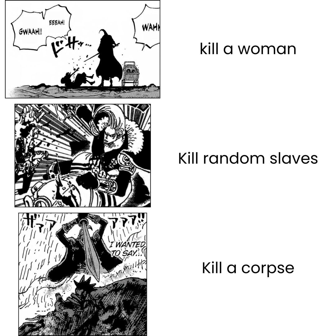 #ONEPIECE1166
Shanks' father feats on God Valley.