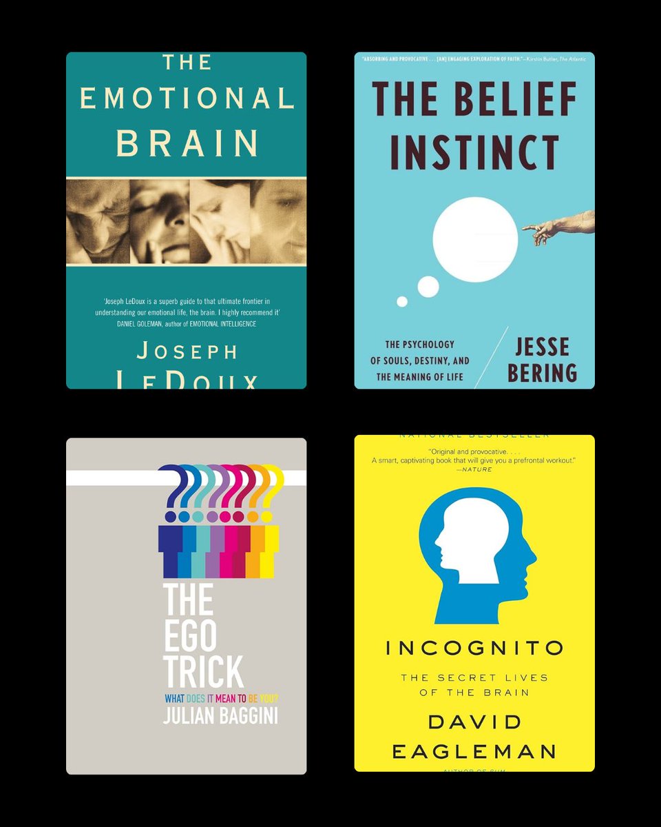 BookNoteApp's tweet image. 4 books to understand how your mind works: