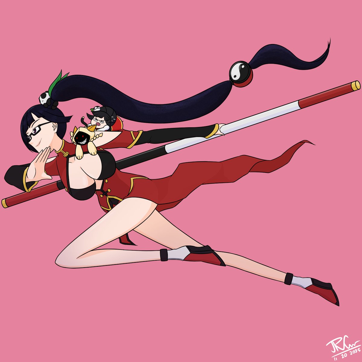 I got to draw Litchi for the Blazblue art collab yey 🎺