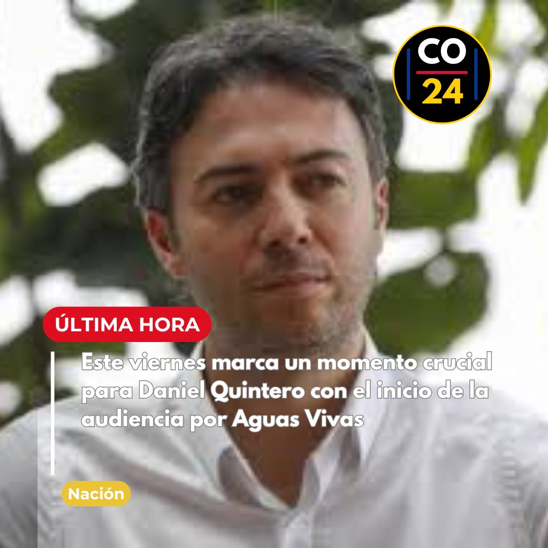 colombia24horas's tweet image. #Nacionales #DanielQuintero | El exalcalde de Medellín, junto con otras doce personas, deberá responder por un presunto negocio irregular en el que la Fiscalía asegura tener cerca de 4.000 pruebas documentales.