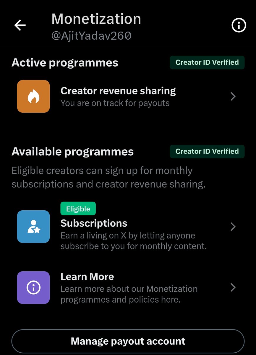 AjitYadav260's tweet image. आज सब्सक्रिप्शन एलिजिबल हो गया है आप सब के सहयोग से ये मुकाम भी पूरा हुआ है 

इसका कोई बहुत फायदा तो नहीं है 

आज 2k वेरिफाई फॉलोवर भी पूरा हो गया है आप सबके सहयोग से 

इसका फॉर्म कैसे भरना है क्या करना होता है जिसको जानकारी हो थोड़ा हेल्प करे कमेंट में 

आप सभी साथियों का दिल से…