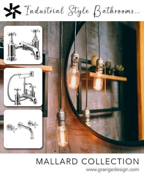 Industrial... Deco... Steampunk... Beautiful... We must be talking about our Mallard Brassware Collection 🖤

Originally designed in the 80s by bathroom innovator John Hart, find out more today at grangedesign.com/range/mallard/

#Bathrooms #Design #Mallard