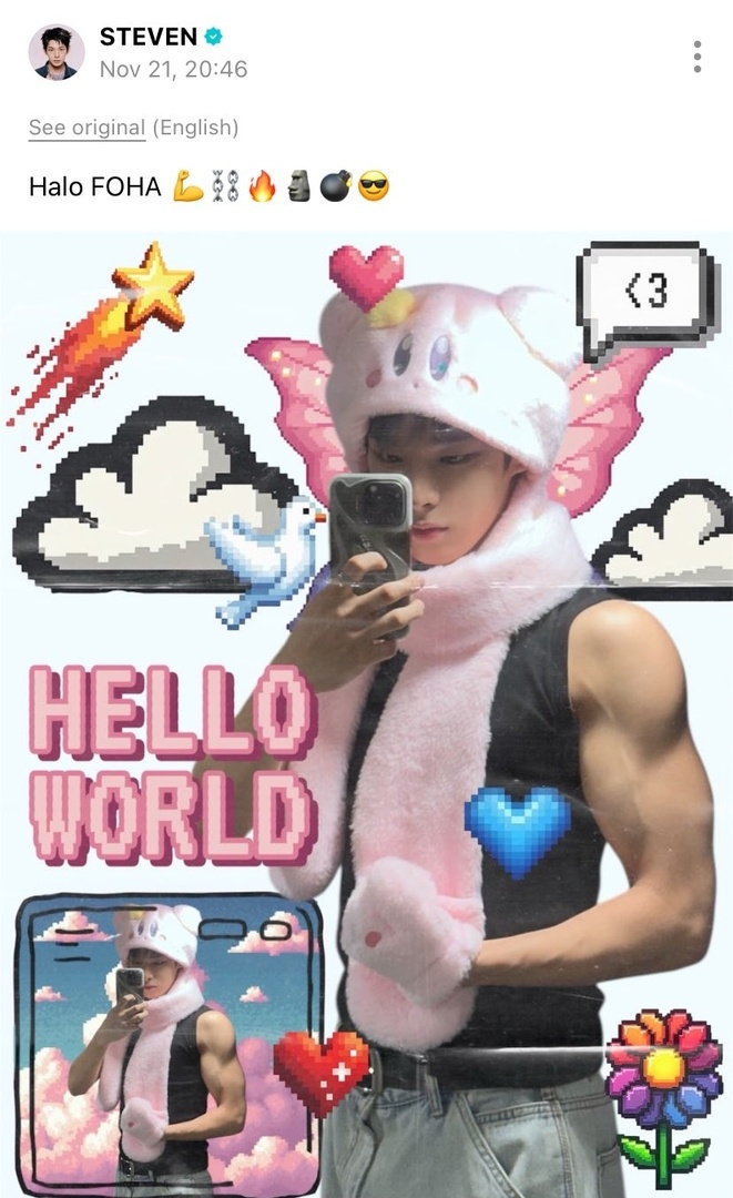 starfess's tweet image. Di edit fans ❎
Ngedit sendiri ✅

Ada ada aja Leader AHOF ini 😭 -star